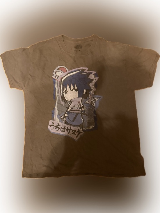 Naruto Other - Unbranded Men's Brown Short Sleeve Anime Graphic Tee